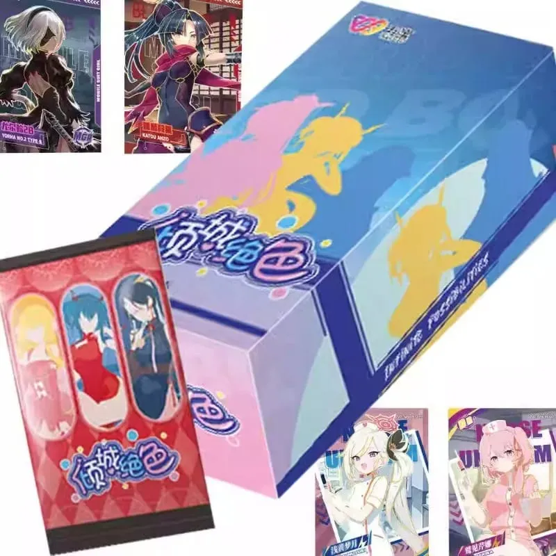 ผู้หญิงสวยเหลือเกินเทพธิดาการ์ดอะนิเมะพรีเมี่ยมเผ็ด HOLO Booster หนาประณีตโลหะการ์ดเกมของเล่นของขวัญ — image 1