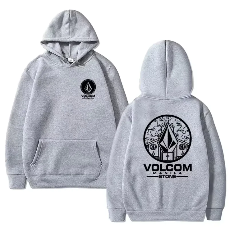 2026 Fashion Hoodie Women and man Hoody Volcom Stone Double-sided Casual Graphic Sports Tops Breathable Streetwear Clothing — image 5