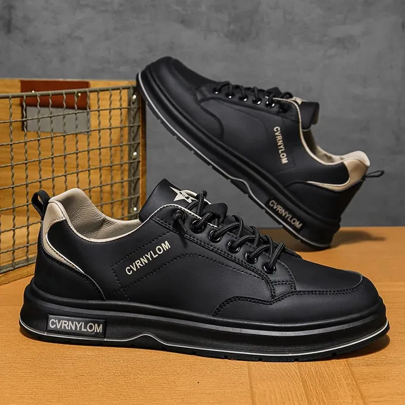 Spring Summer Men Sneakers Breathable Casual Board Shoes Platform Chunky Slip-On Lightweight Walking Footwear Trendy Male — image 5