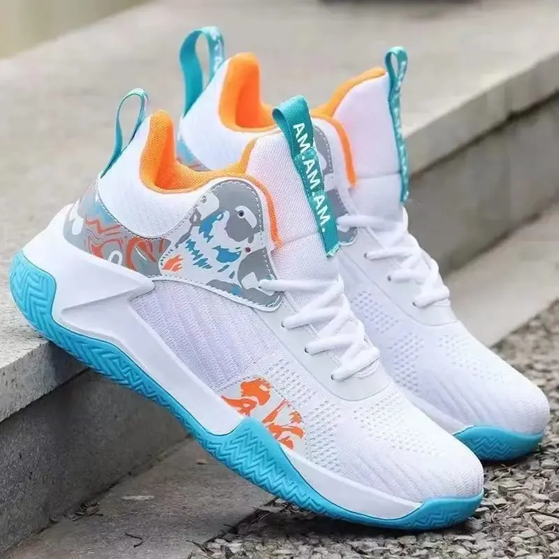 New Anti-Slip Men's Sneaker High Top Men's Basketball Shoes Luxury Comfortable Running Shoes Fashionable Versatile Casual Shoes — image 8