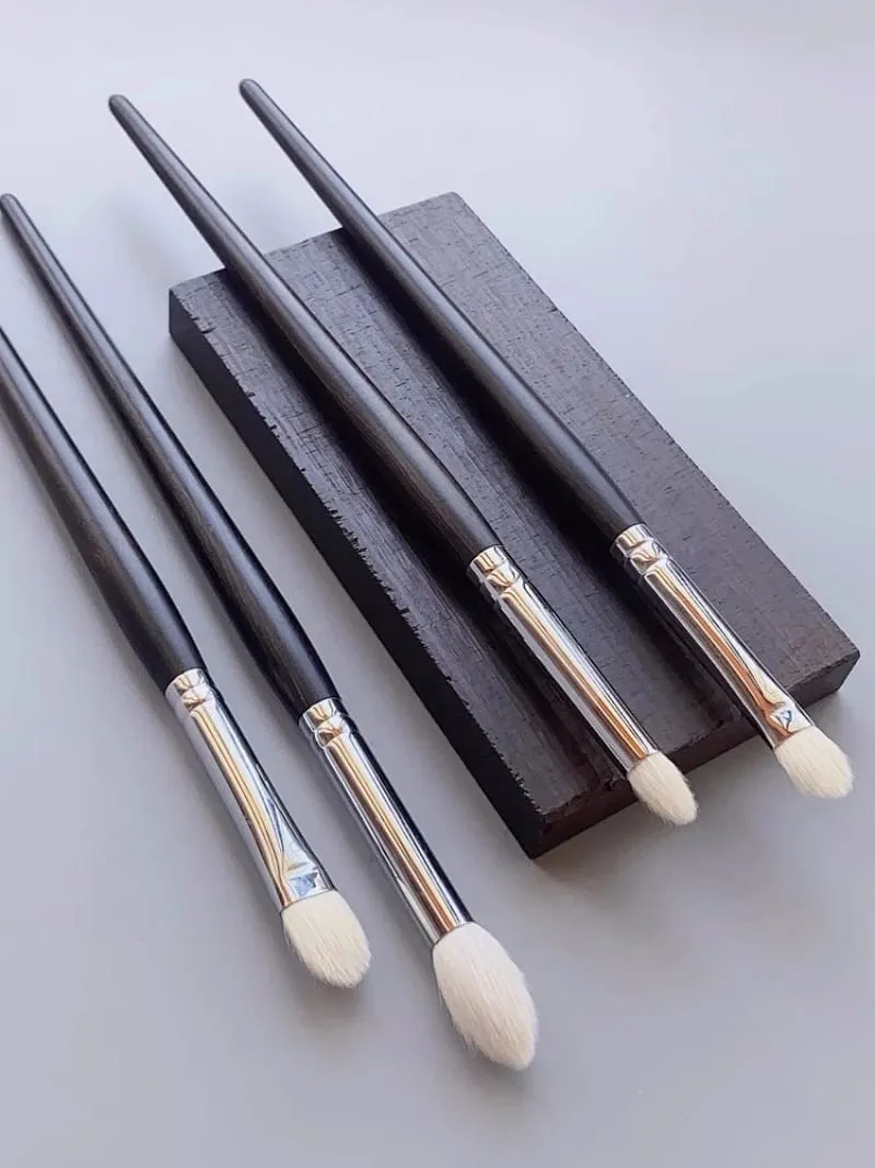 Eyeshadow Makeup Brushes Luxury Natural Fine Goat Hair Ebony Handle Eye Shadow Blending Brush Beauty Tools