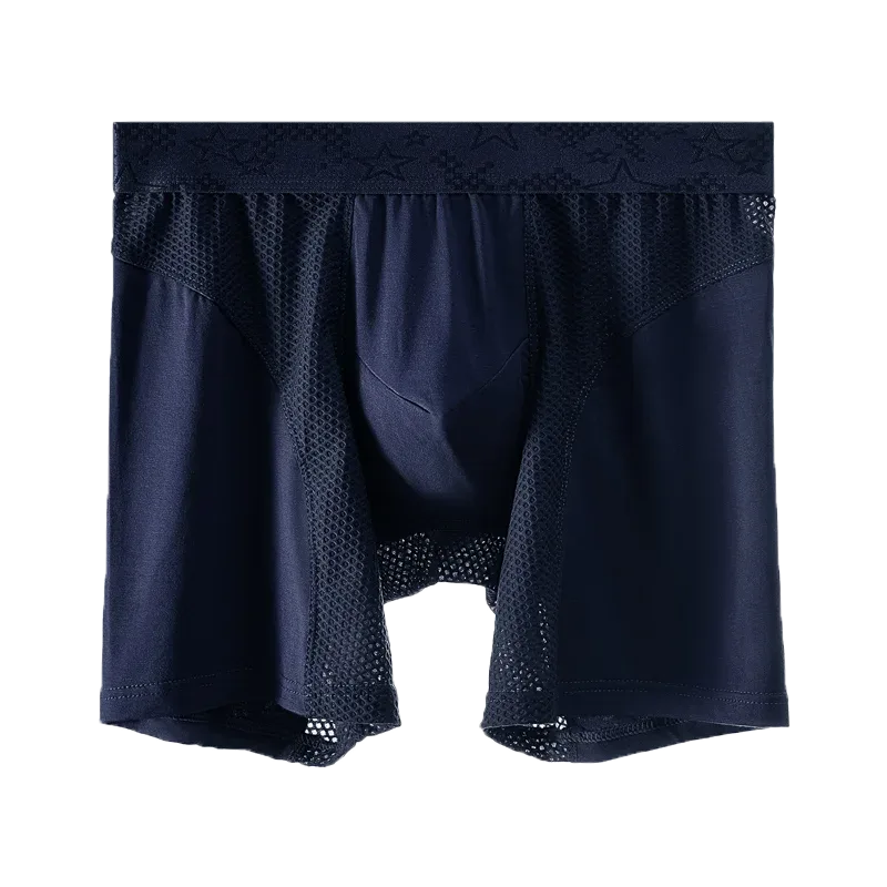 Sous-vêtements de sport étendus, boxer pour hommes, course modale anti-abrasion des jambes, short quadrangle d'entraînement respirant de grande taille