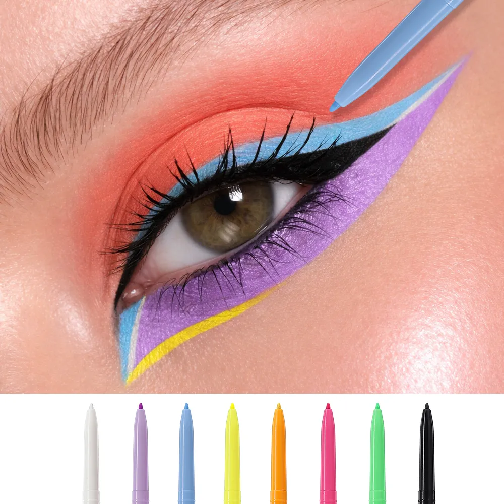 1PC White Matte Eyeliner Gel Pen Long Lasting Waterproof Eye Liner Pencil Quick-drying Non-smudge Eye Makeup for Women Cosmetics — image 4
