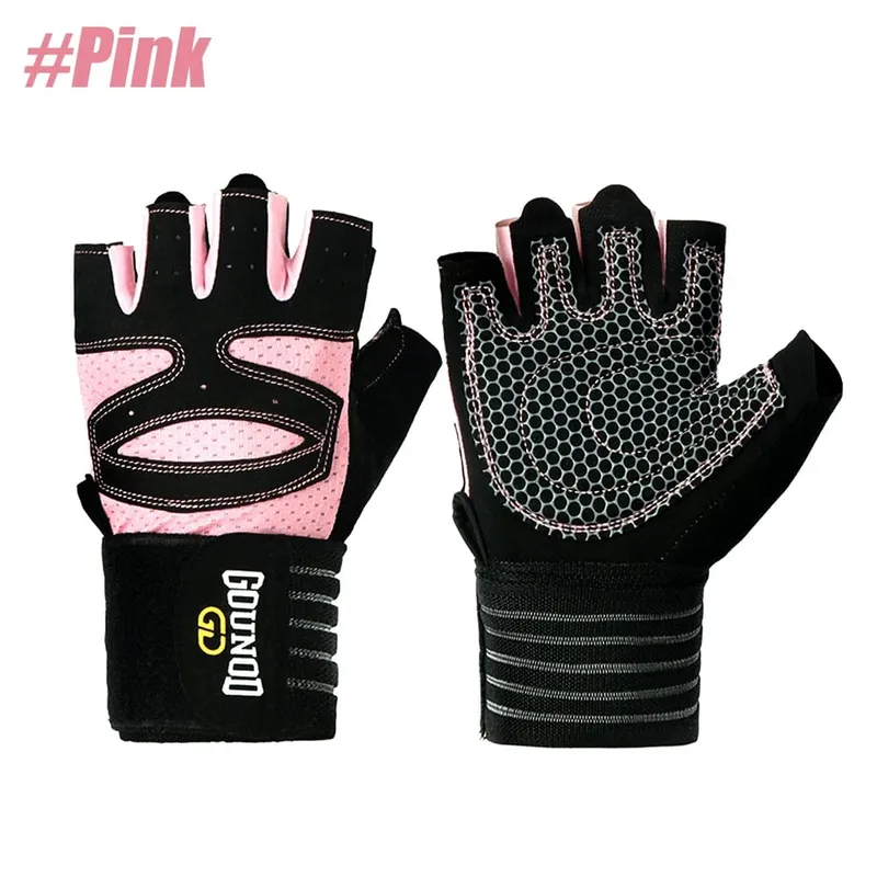 Padded Fitness Training Gloves Wrist Support Full Palm Protection Enhanced Grip Unisex For Weight Lifting Gym Workout