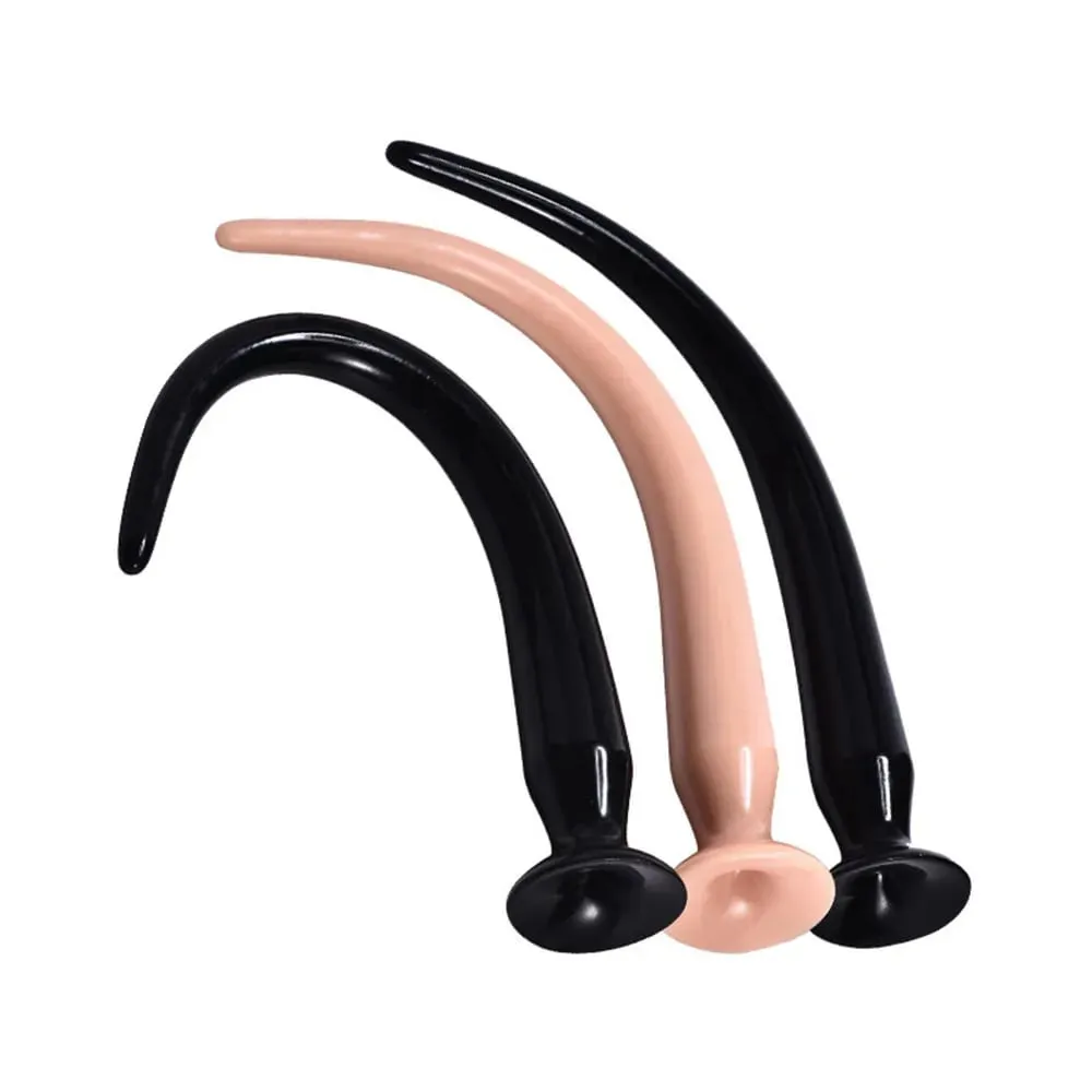 34-50CM Liquid Silicone Scale Anal Strip Butt Plug Dildo Stimulate Anus Vagina Soft Anal Dilator Couple Sex Toys For Women Men