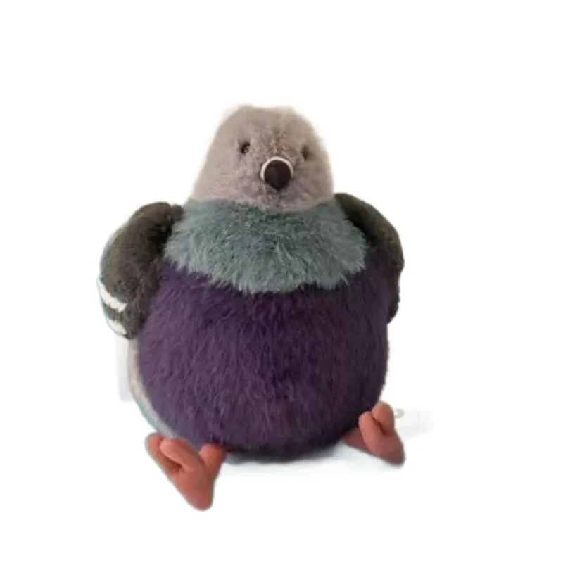 1Pcs Pet Companion Toy Ornaments Parrot Fat Pigeon Bird Plush Doll Toy Christmas Birthday Girl Gift — image 5