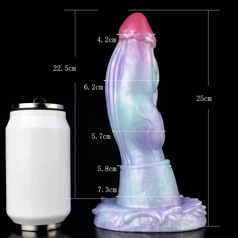 3 size S M L Colorful Large Long Silicone Fantasy Horse Dildo With Suction Cup Anal Dildo Penis Sex Toys for Women Men — image 16