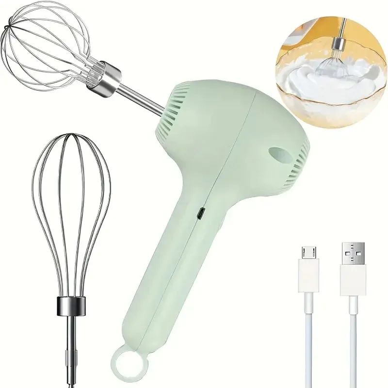Stainless Steel Egg Beater Stainless Whisk Kitchen Wire Balloon Whisk Milk Egg Beater Egg Mixing Electric Hand Mixer Beaters — image 2