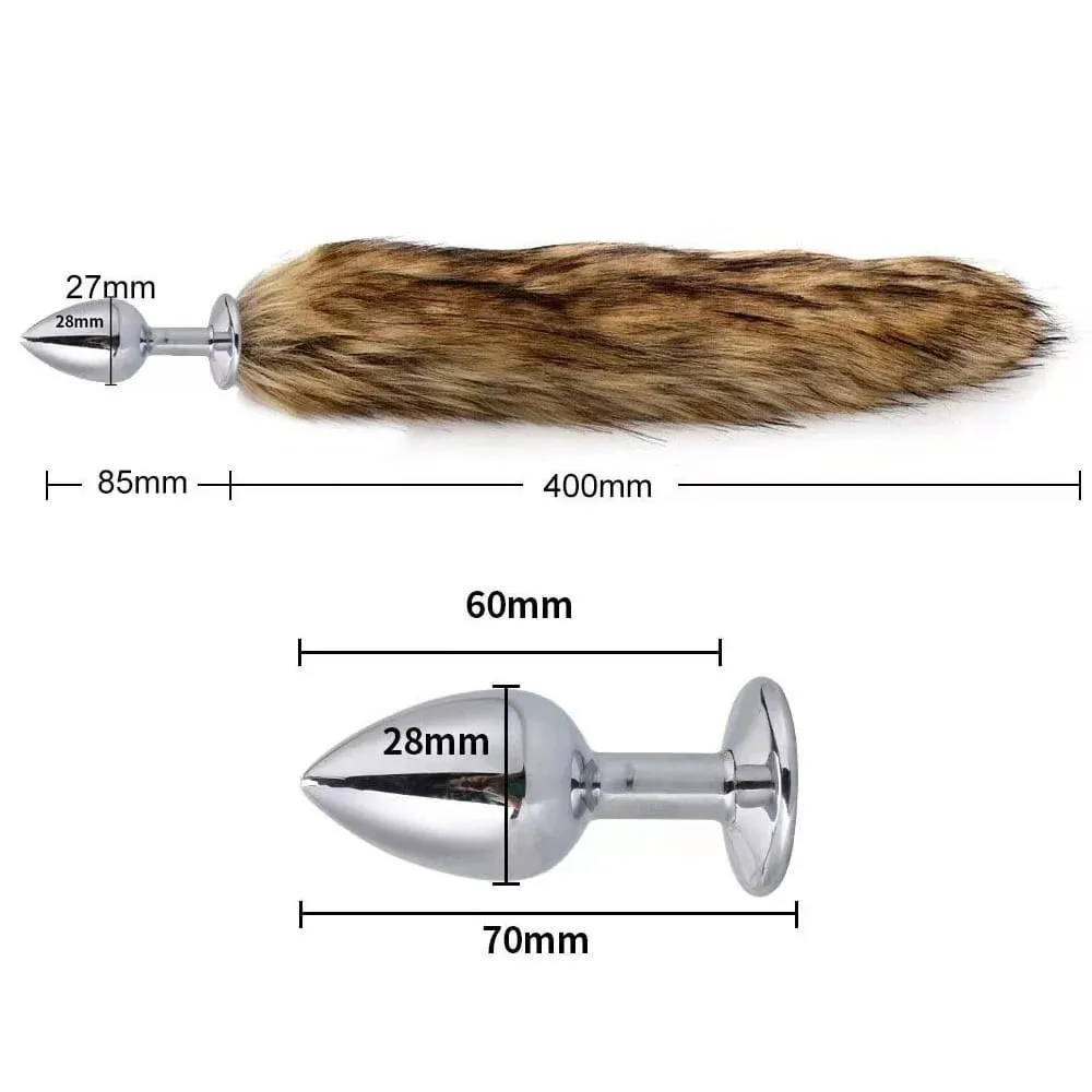 Metal Butt Plug Sexy Fox Tail Role-playing Games Lovers Adult Sex Toys Masturbation Stimulation Massager For Women Men Couple — image 4