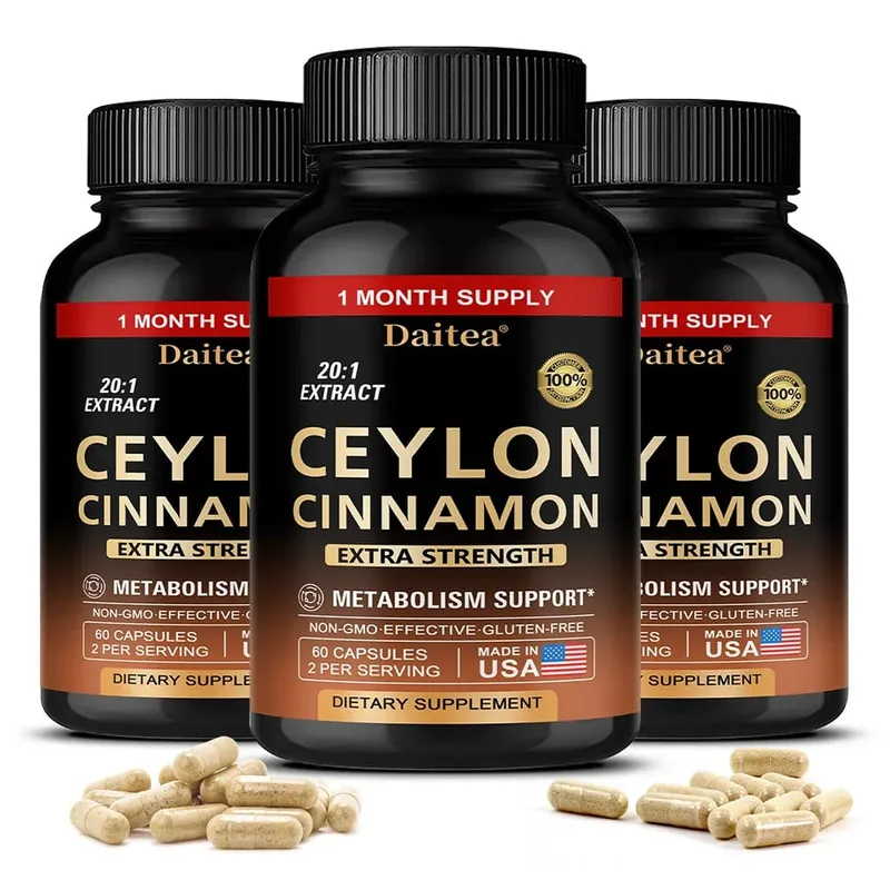 Ceylon Cinnamon Capsules - Antioxidant Promotes Heart Health and Metabolism Support The Immune System — image 10