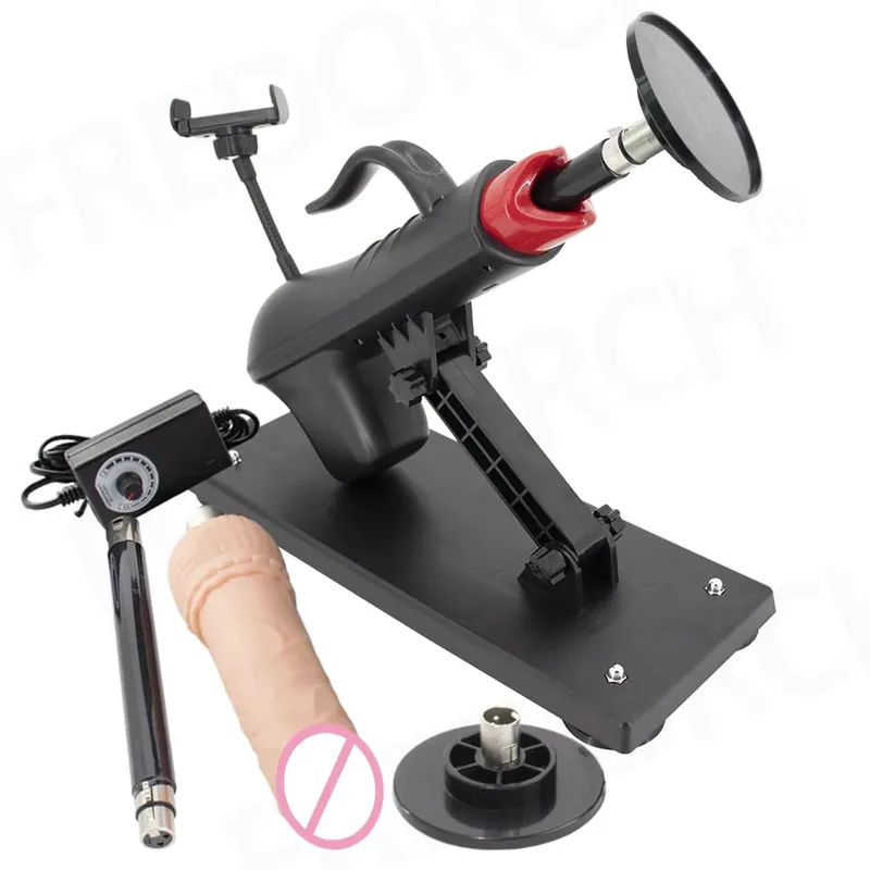 Fredorch Automatic Retractable Sex Pumping Gun Machine with Dildo For Male and Female Masturbation Sex Toy 450 Stroke per minute — image 25