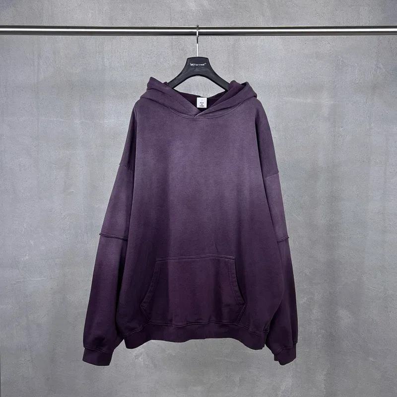 New Autumn Winter Men 400gsm Hoodies Streetwears High Street Heavy Weight Washed Cotton Sweatshirts Brand Tracksuit — image 10