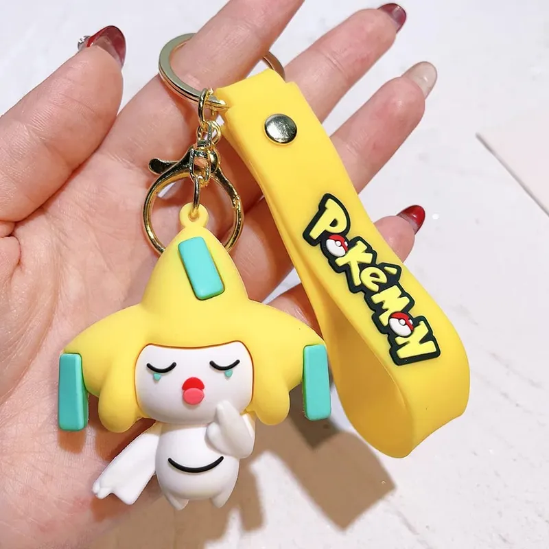 40 Style Wholesale Anime Pokémon Pikachu Eveen Keychain Cartoon Cute Charizard Keyring Student Backpack Car Key Chain Toys Gifts — image 38