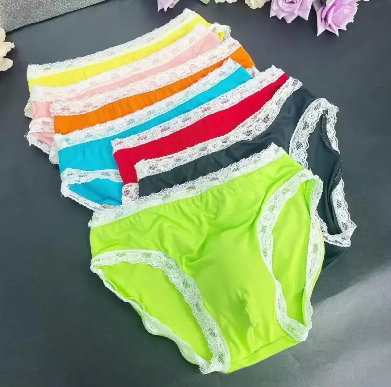 New Men's Underwear Sexy Men's Lace Briefs U-Convex Pouch Low-Rise Comfortable and Breathable Shorts Briefs men underwear sexy — image 21
