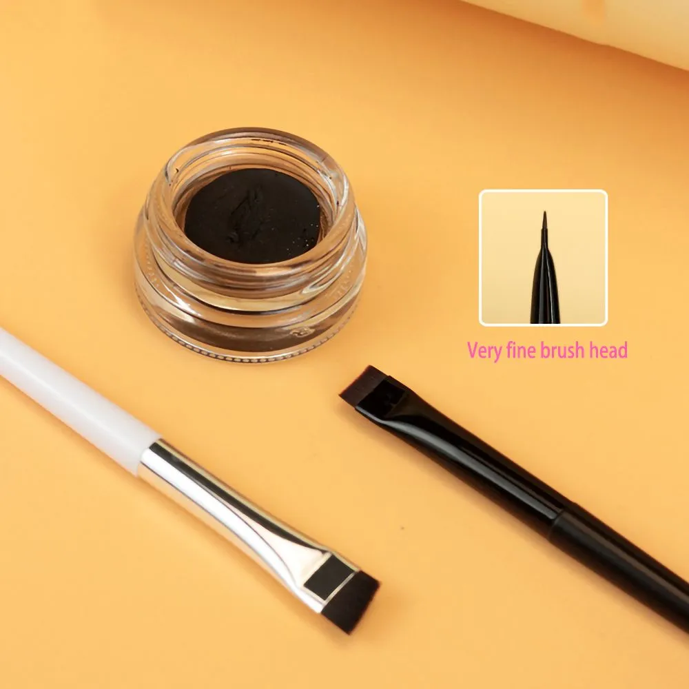 Up Tool Oblique Cosmetics Brush Beauty Blade Makeup Borstar Liner Brow Brush Vinklad Fin Eyeliner Borstar Platt ögonbrynsborste — image 5
