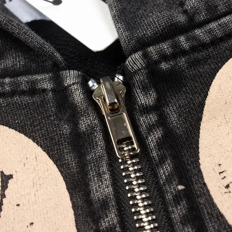 Street Casual SATOSHI Hoodies Pullover Embossed Pattern Embroidery Turtle Shell Design Washed Hooded Men Women Loose Sweatshirts — image 33