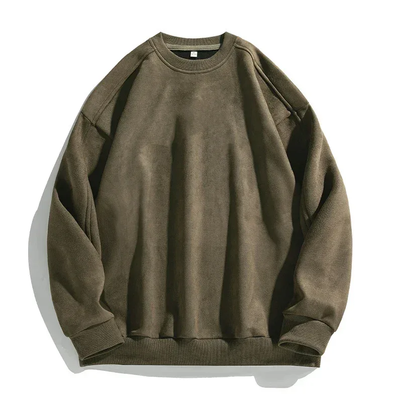 Marca roxo moletom mans camurça o pescoço outono inverno baggy moletom masculino casual manga longa 2026 novos topos masculinos — image 6