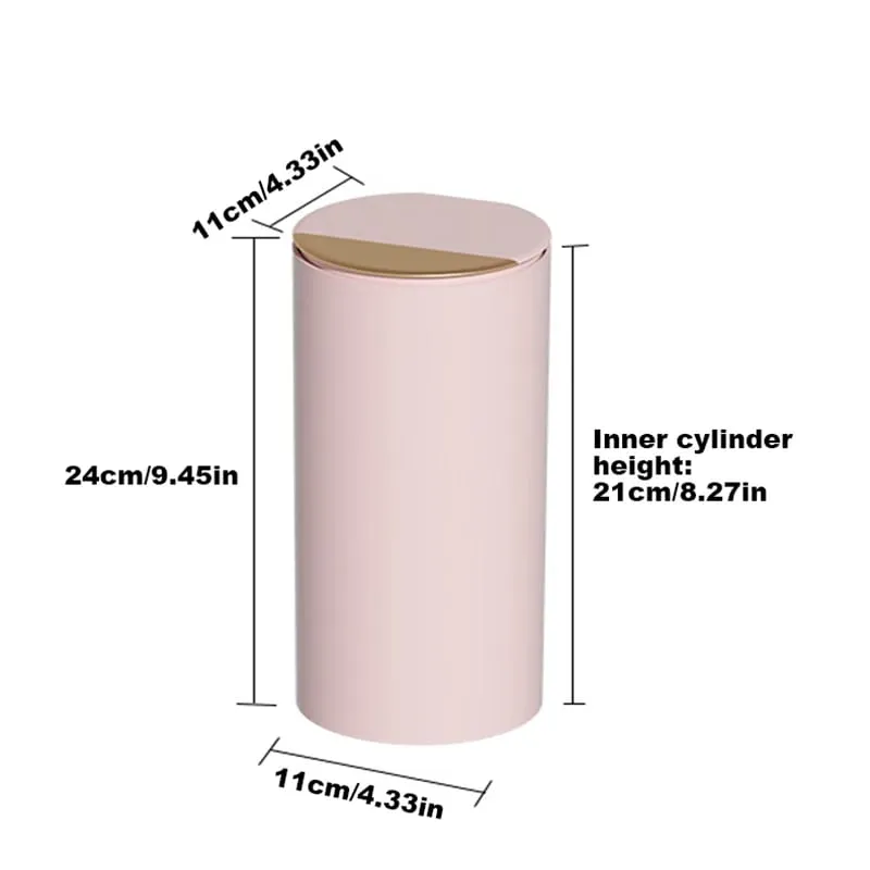 Makeup Brush Storage Cylinder Press-to-Open Automatic Lift Dustproof Lid Large Capacity for Eyebrow Pencils and Makeup Brushes — image 2