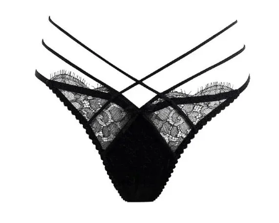 Hot Sale Summer Lace Embroidery Cross Tie Lingerie Set Sheer Mesh Push Up Bra Comfort Daily Wear Underwear Set for Women 32-38 — image 16