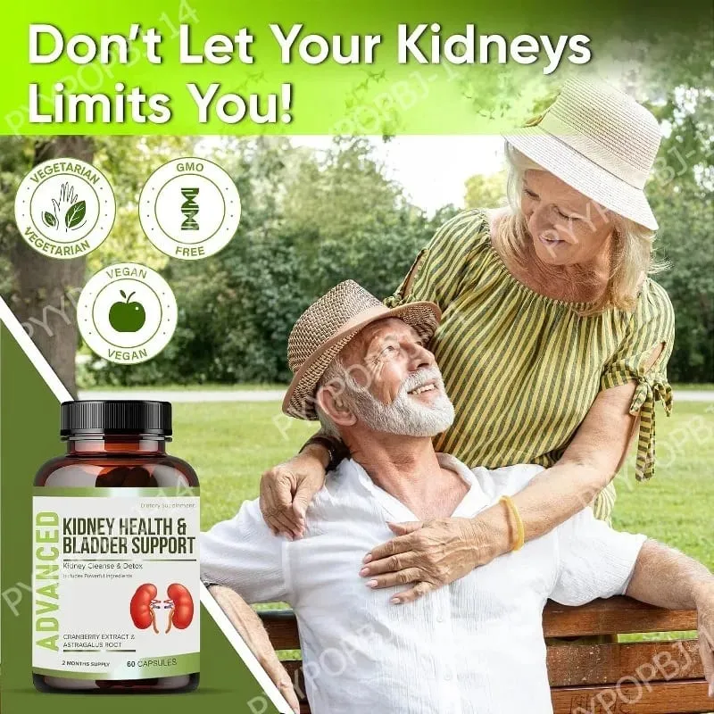 Kidney Support Supplement for Kidney Restore with Chanca Piedra Cranberry Juniper Berries for Detox and Bladder Health 60 Count — image 4