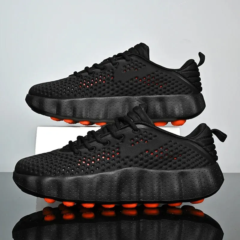 Men's Breathable Running Shoes Cushioned Non-slip Woman Casual Sneakers Massage Athletic Footwear for Outdoor Jogging Sports — image 2