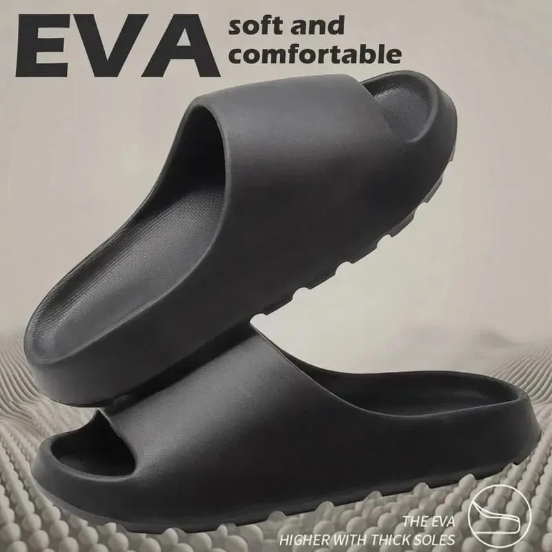 Scarpe da casa unisex Sandali scorrevoli con piattaforma morbida e antiscivolo per donna Uomo Pantofola da bagno per doccia esterna interna per adulto — image 3