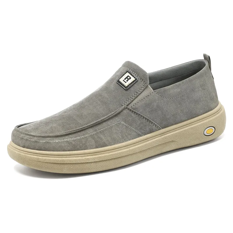 Quality of Fabric Shoes for Men's Summer Flat Casual Canvas Shoes Lightweight and Breathable Men's Shoes — image 5