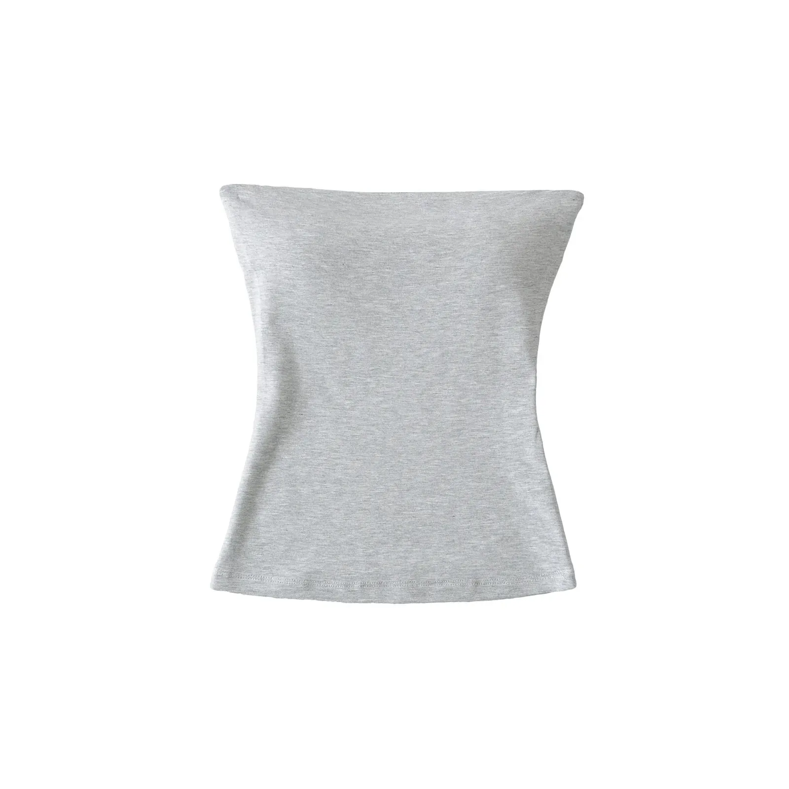 Women Solid Strapless Tube Top Sleeveless Bandeau Crop Top Stretch Basic Wrap Bustier Summer Casual Y2K Tank Tops — image 12