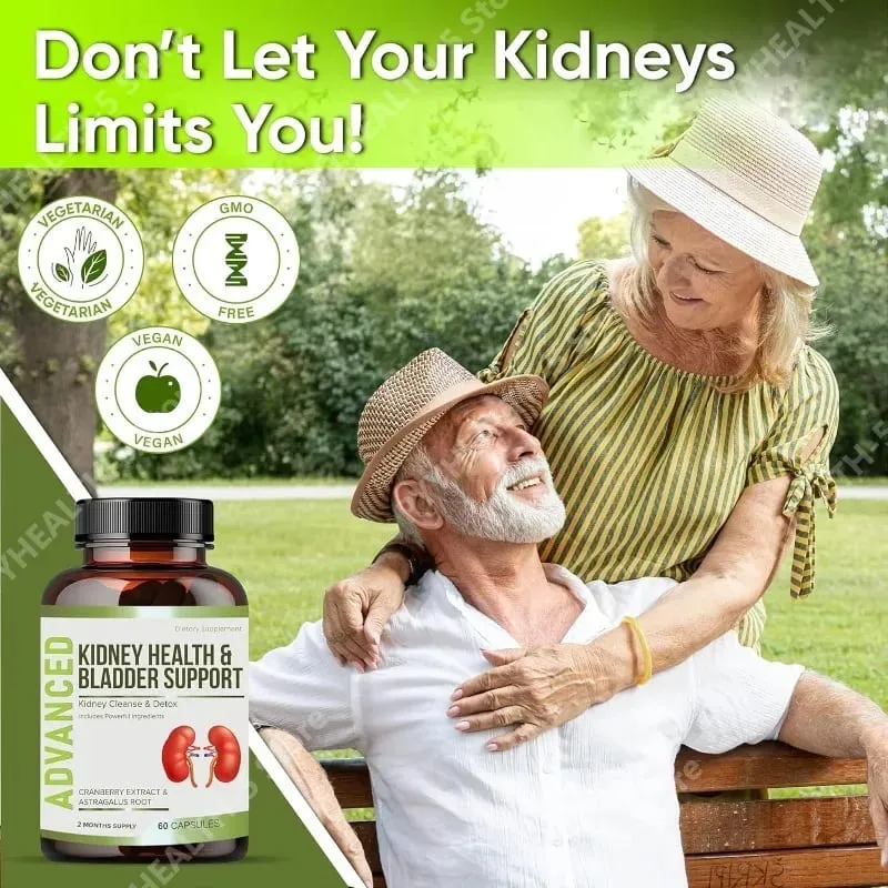 Kidney Cleanse Detox Capsules Bladder Urinary Support with Chanca Piedra Cranberry Juniper Berries Vegetable Capsule 60 Counts — image 3