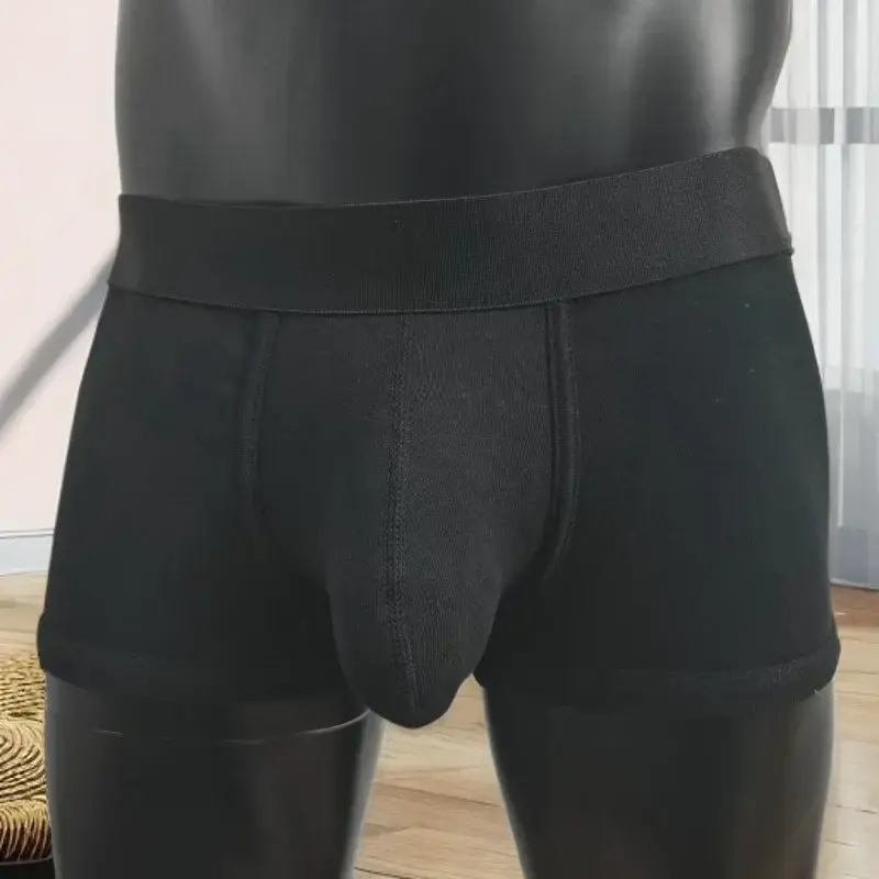 Mens Extra Larger Pouch Premium Cotton Boxer Briefs Super Breathable Underwear Sexy Comfortable Trunks Soft Hot Selling 2026 New — image 2