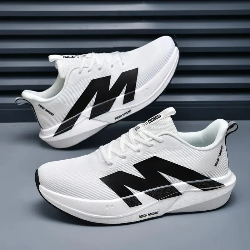 Fashion Men Women Outdoor Running Shoes Marathon Carbon Board Lightweight Comfort Casual Sneakers Breathable Mesh Sports Shoes — image 4