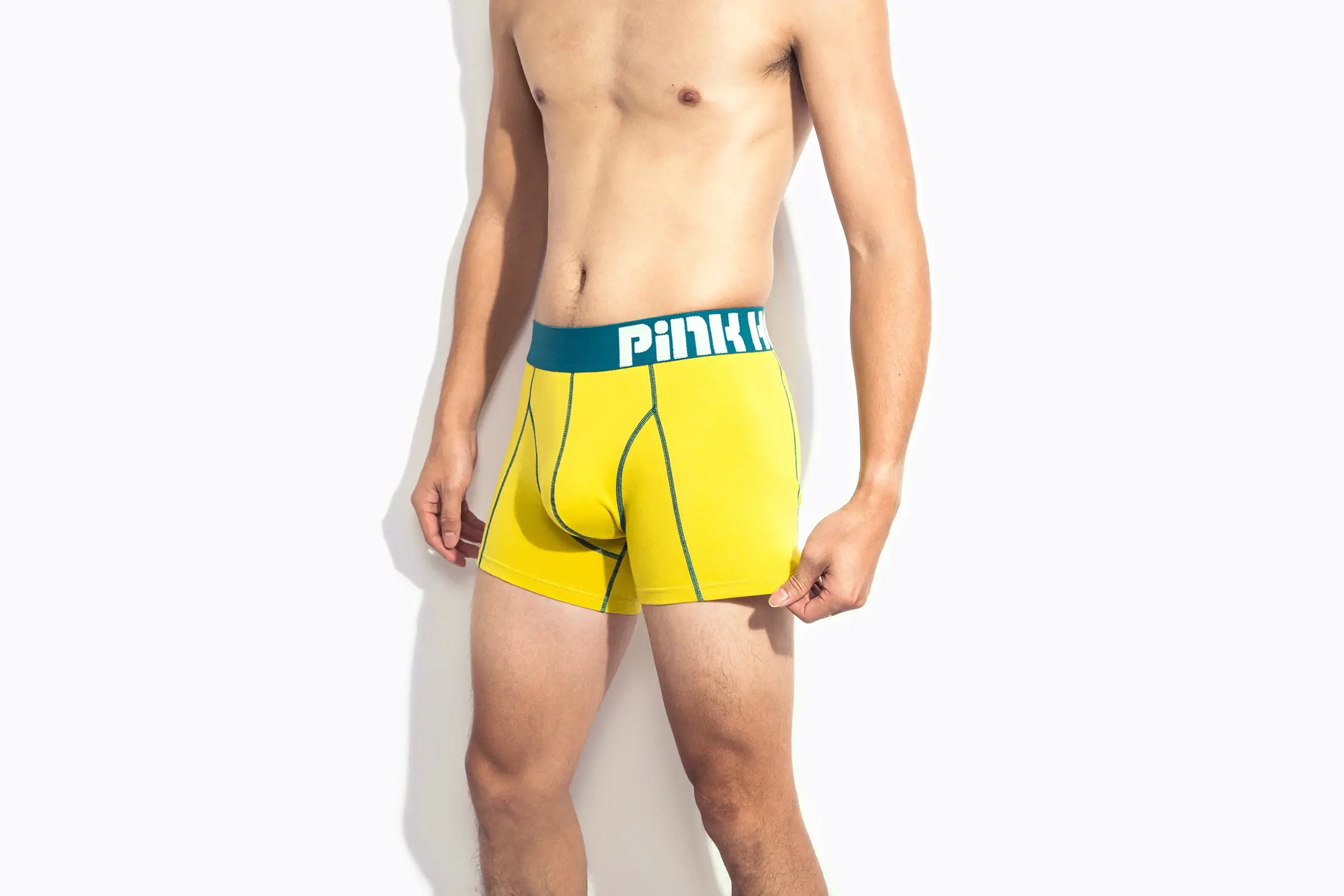 4-PACK PINKHERO Modekalsonger för män, Snygga bekväma och mjuka Slip Homme， Fina bomullsunderkläder Boxerbyxor, Herrtrosor
