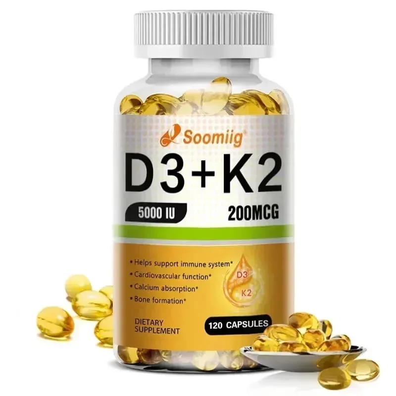 Vitamin D3 K2 - Vitamin D3 5000 Iu & K2 As MK-7 200 Mcg - with Magnesium Zinc Immune & Mood Support for Bone & Teeth Health — image 10
