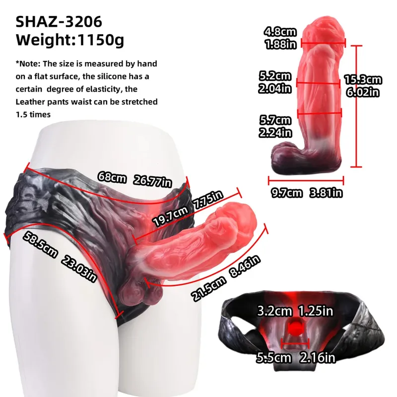 3D Horse Penis Shaped Wearable Cock Sleeve Gradient Color Skin-Friendly Liquid Silicone Adult Couple Intimate Sex Toys — image 9