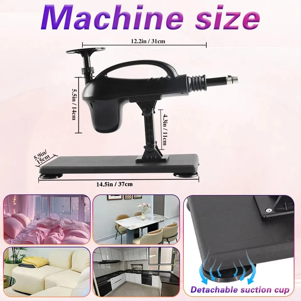 Automatic Sexual Machine 3XLR Dildo Attachments Female Masturbation Vibrator Massage Gun Sex Toys for Men Couples Adult Products — image 2