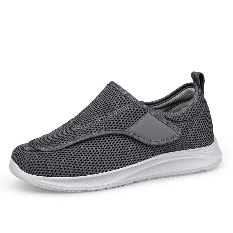 Adjustable Open Shoes For Men Lightweight Comfort Diabetic Walking Shoes Sneakers for Swollen Elderly Feet Normal Width — image 9