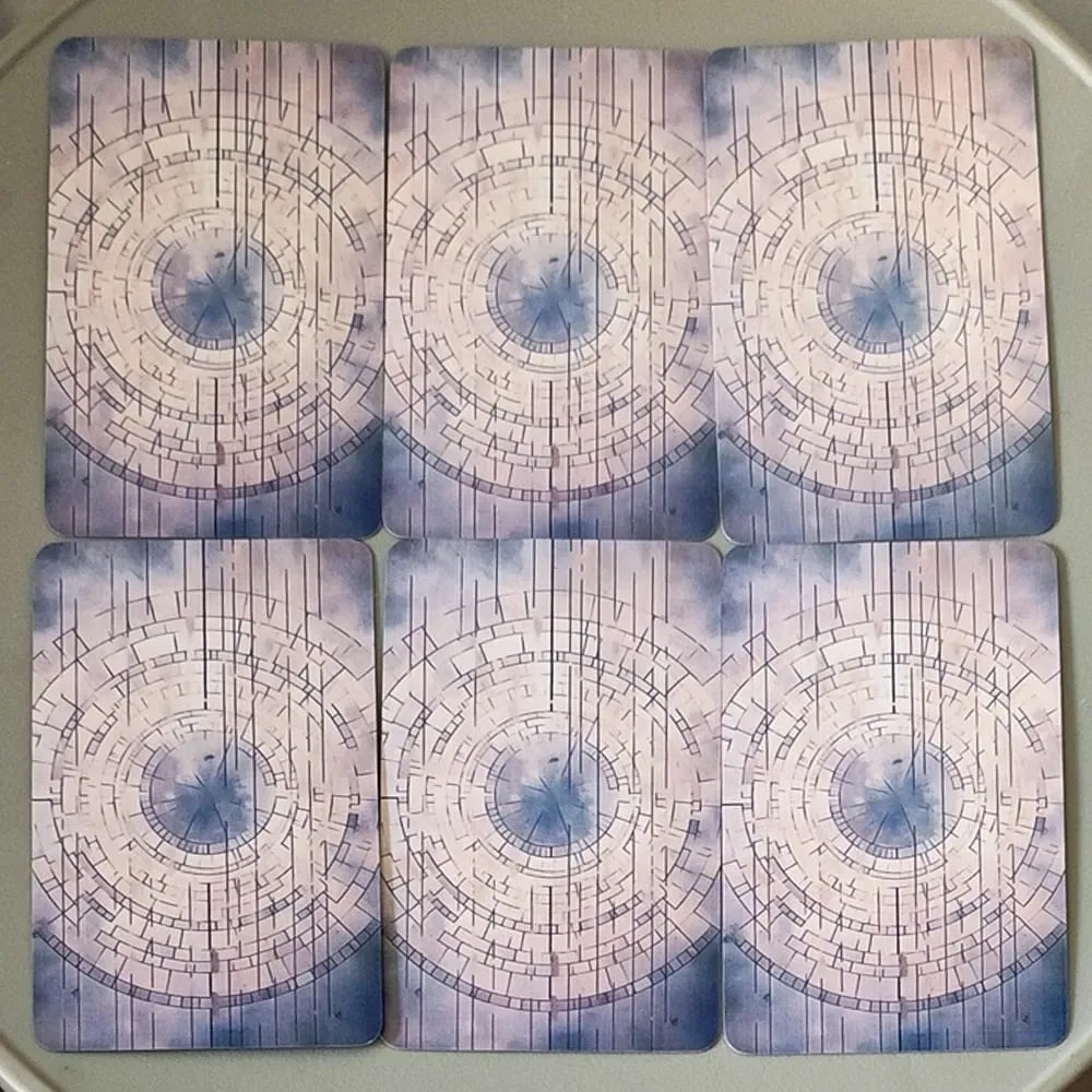 76 Pcs Vintage Oil Painting Style Fortune Telling Cards Double-embossed — image 4