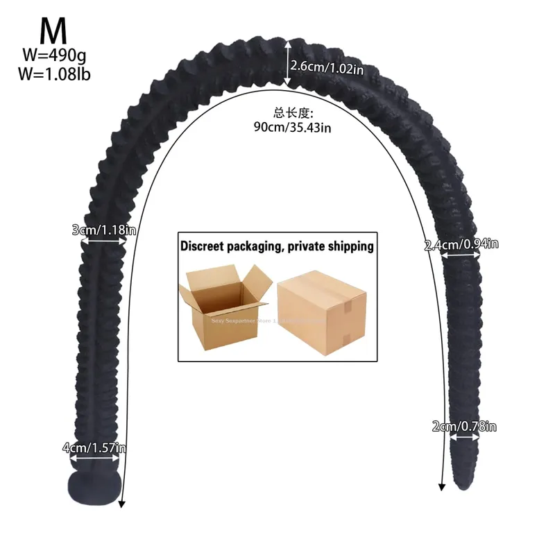 1M Super Long Silicone Anal Plug Dildos Prostate Massage Anus Dilator Large Anal Whip Deep ButtPlug Adult Sex Toys for Men Woman