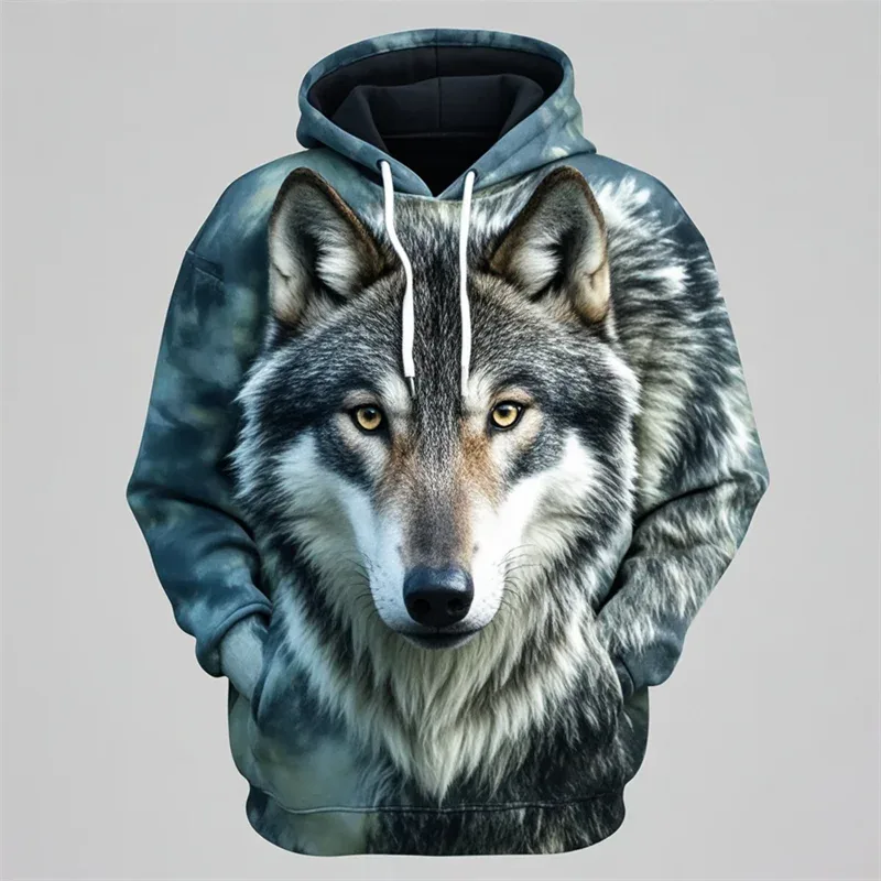 3D Lion Graphic Printed Men's Hoodie Fashion Street Hooded Sweatshirt Summer Autumn Oversized Tracksuit Pullover Casual Hoodies — image 14