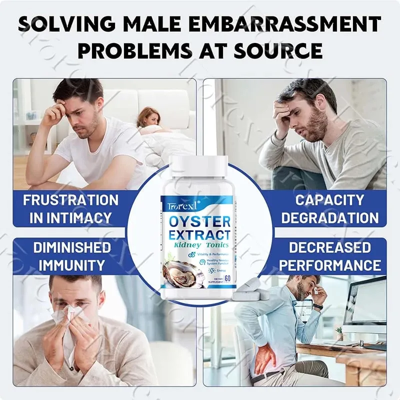 Oyster Extract Tablets Supports Energy Vigorizante and Wellness Male Health Enhancing Supplement