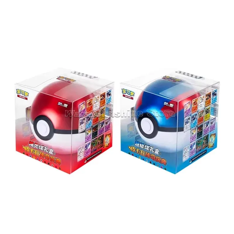 Poke Ball Master Balls Confezione regalo palla premium Carte Pokemon PTCG Confezione originale cinese semplificata Compleanno per bambini Giocattolo di Natale — image 4