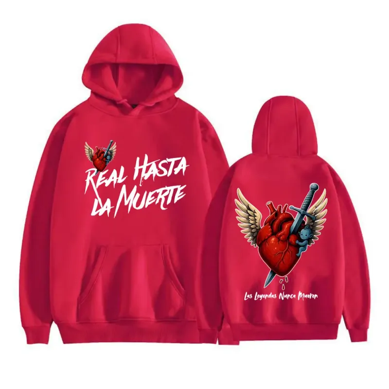 Anuel AA Rhlm 2 Real Hasta La Muerte Heart Hoodies Men Women Fashion Retro Bodywarmer Sweatshirts Casual Fleece Oversized Hoodie — image 12