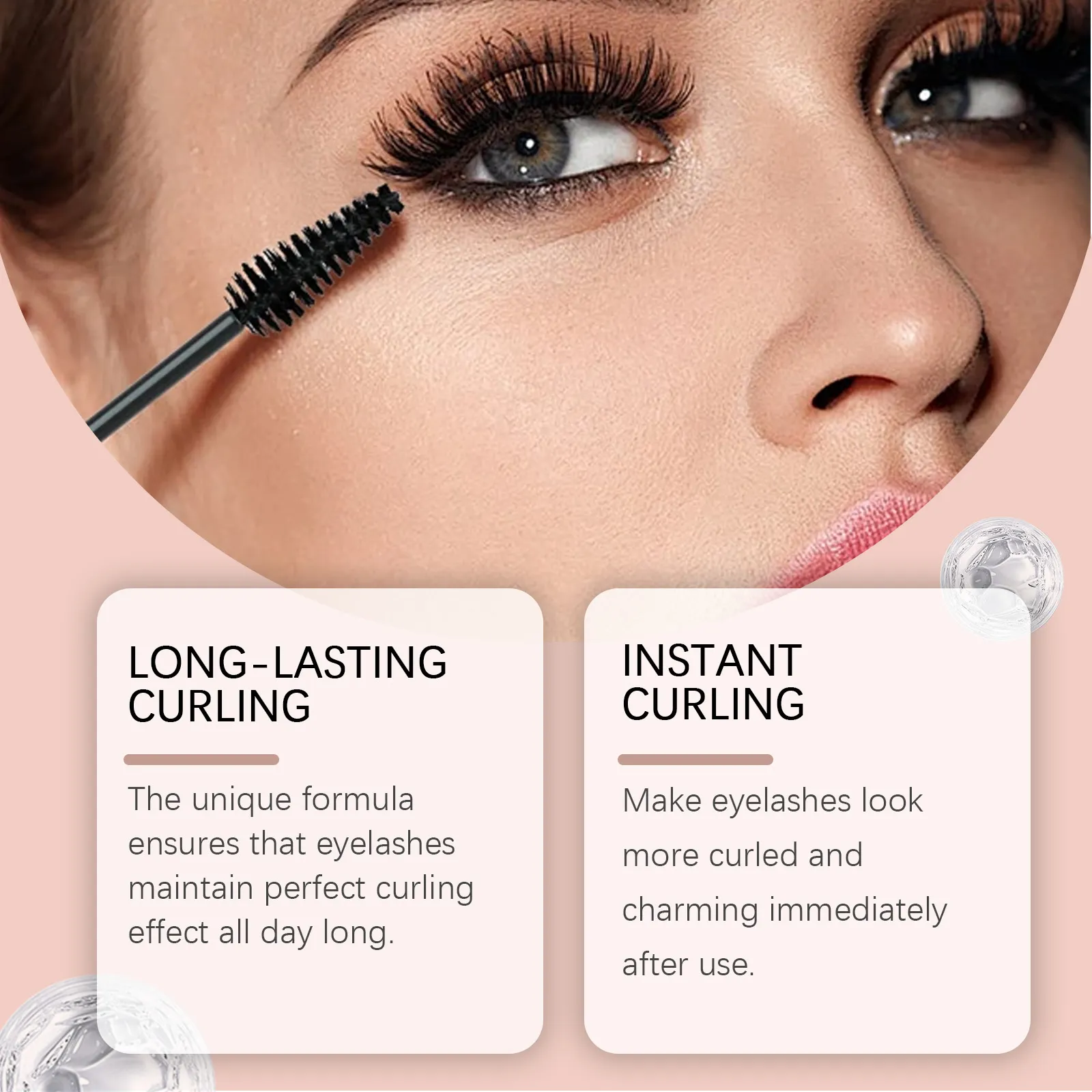 7D Black Mascara for Multi-Dimensional Volume Silk Fiber Lash Extension Waterproof Smudge-proof Long Lasting Eye Makeup Cosmetic — image 6
