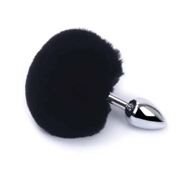 Plush Rabbit Tail Fox Tail Anal Plug Metal Butt Plug Prostate Massager BDSM Cosplay Erotic Sex Toy for Women Adults Sex Toy Gift — image 8