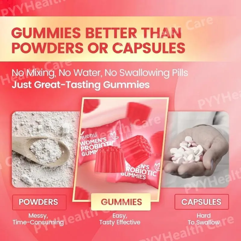 Probiotic for Women Probiotic Gummies Feminine Daily Wellness Balance Ph Gummies Cranberry Probiotics Health Yeast Ph Balance — image 5