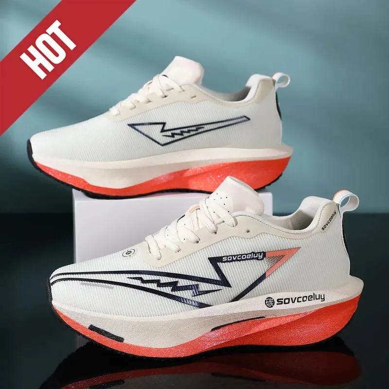 Running Shoes Men Marathon Carbon Board Speciality Sports Breathable Lightweight Women's Comfortable Athletic Stability Sneakers