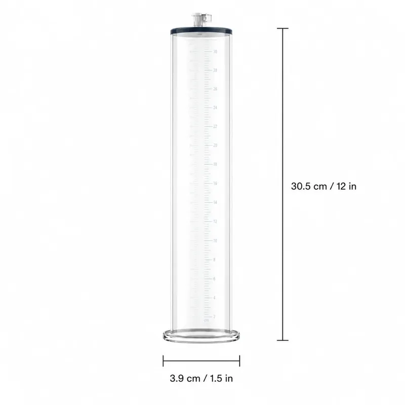 Manual Acrylic Penis Pump for Men with Pressure Gauge Clear Cylinders Vacuum Enlargement Masturbation Trainer Adult Sex Toy Set — image 17