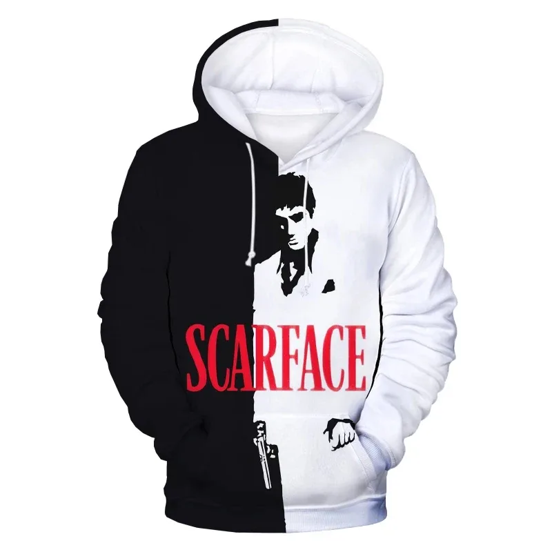 Scarface Movie 3D Print Hoodies Men Women Fashion Streetwear Oversized Sweatshirts Hoodie Male Pullovers Tracksuit Man Clothing — image 6