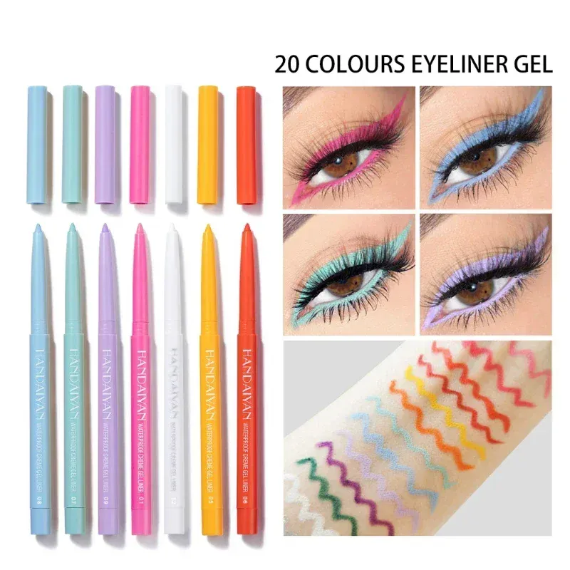 1PC Glitter Shine Eyeliner Gel Pencil Sexy Colorful Long-Lasting Shimmer Makeup Matte Colored Eye Liner Cream Pen Cosmetic Tool — image 2