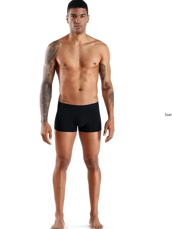 10PCS Men's Underwear Black Color Men Underpant High Stretch Boxer Shorts Sexy Men Panties Plus Size L-4XL Breathable Men Boxer — image 9